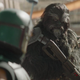 Boba Fett and a new black wookiee bounty hunter.